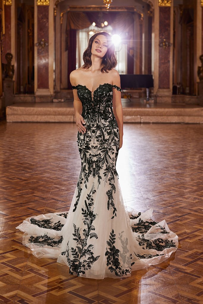 moonlight couture black wedding gown