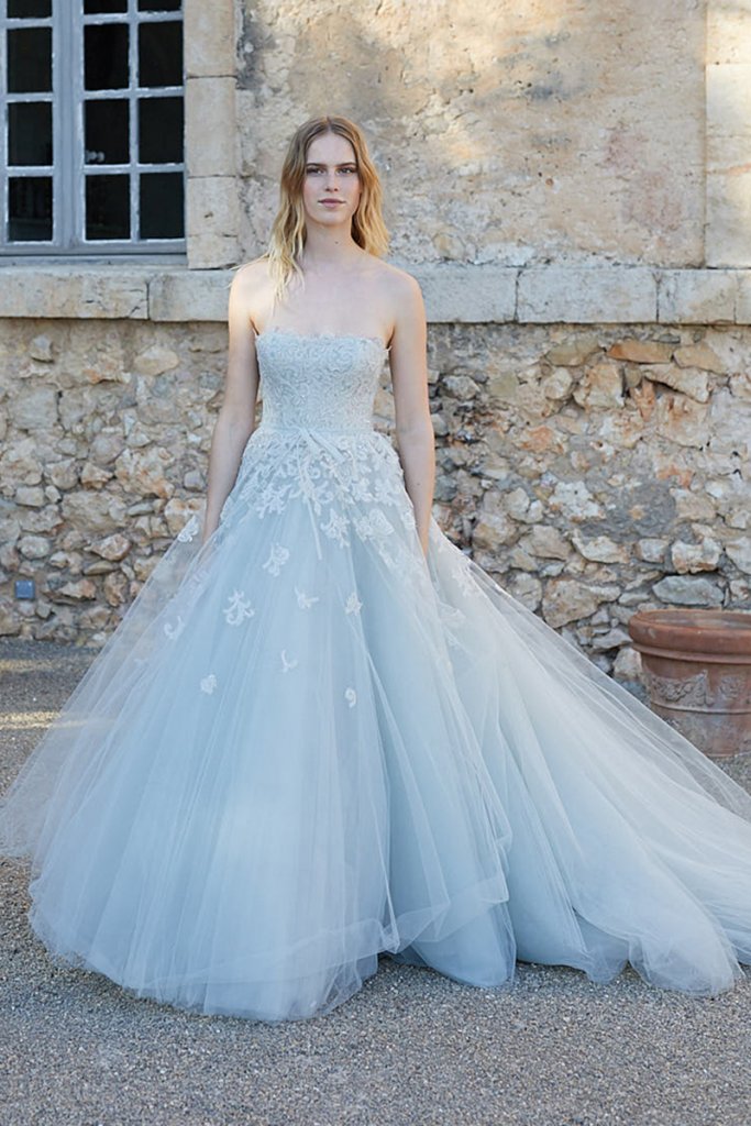 peter langner blue ball gown