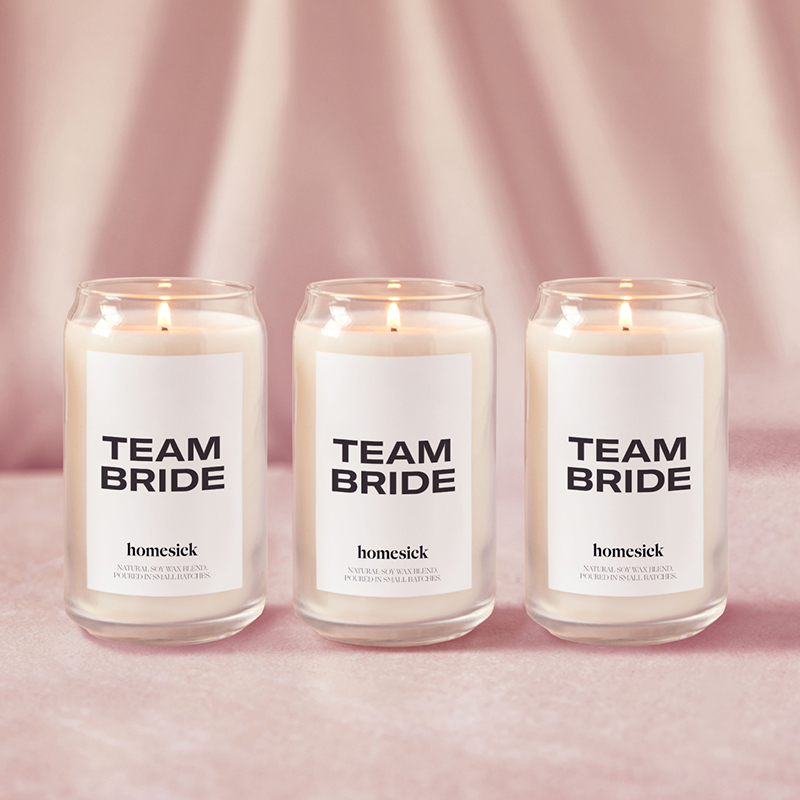 homesick bride candle