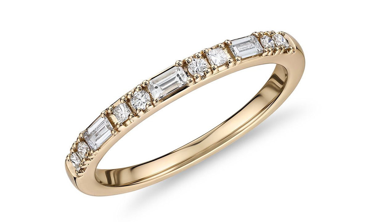 yellow gold wedding band