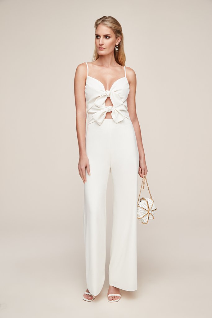 anne barge jumpsuit bow