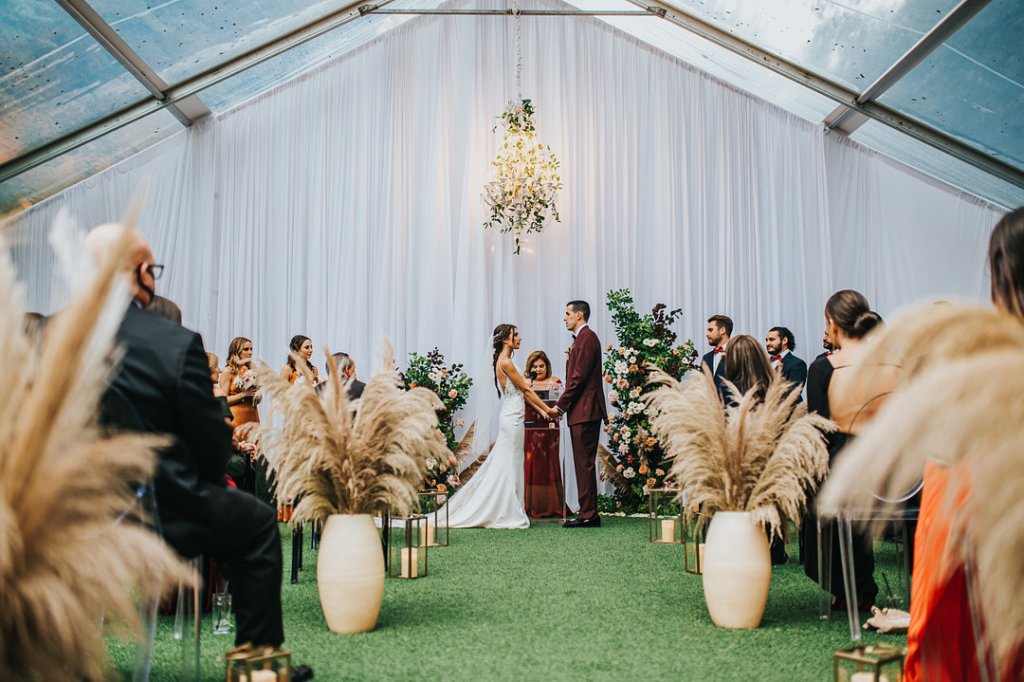 tented wedding reception