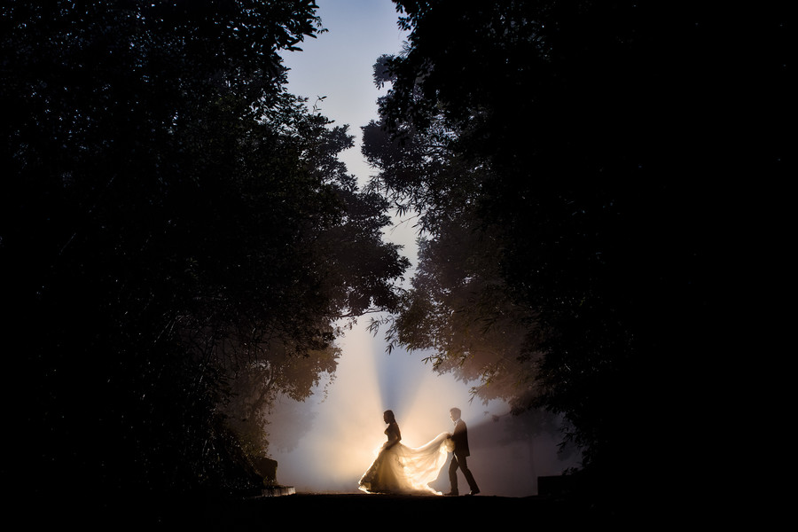 Bride and groom wedding photo