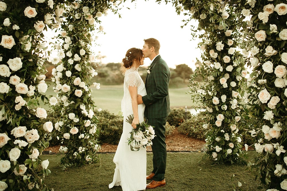 romantic wedding photo