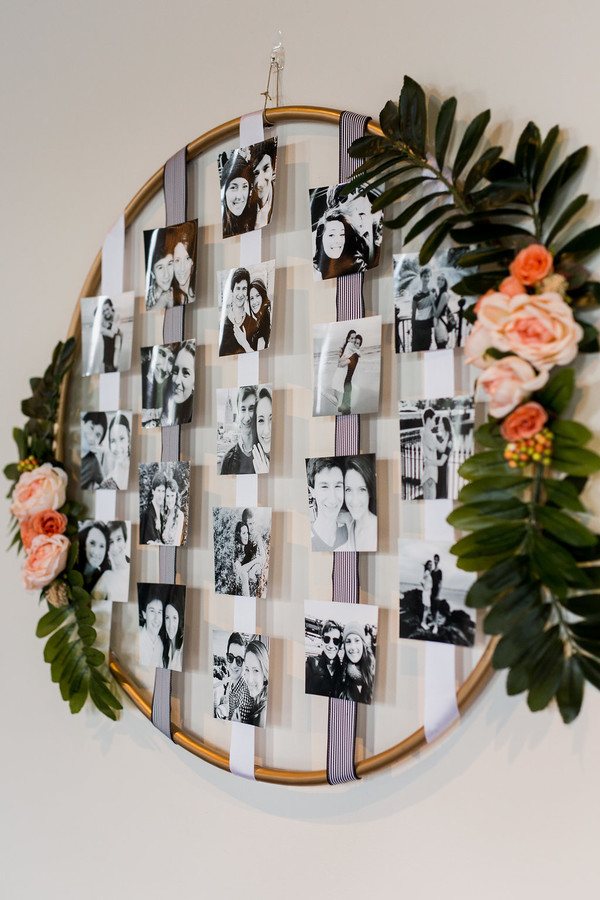 Photo display for wedding