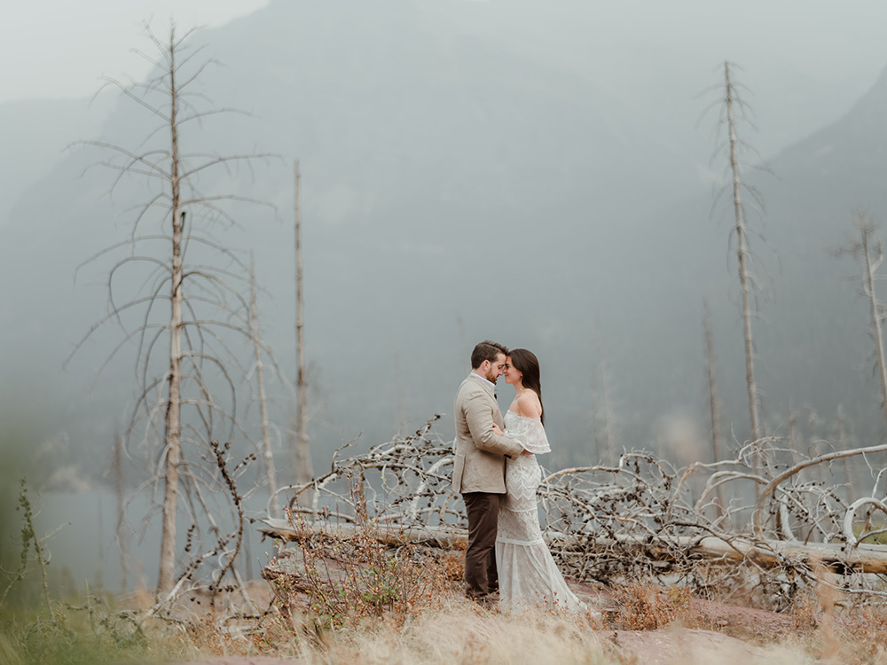 Fog wedding photo