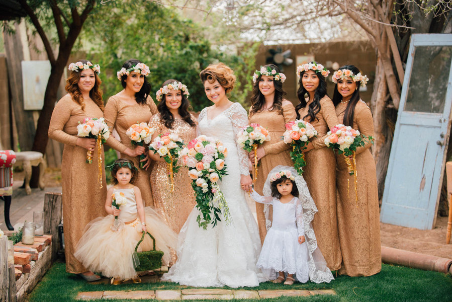 vintage bridal party