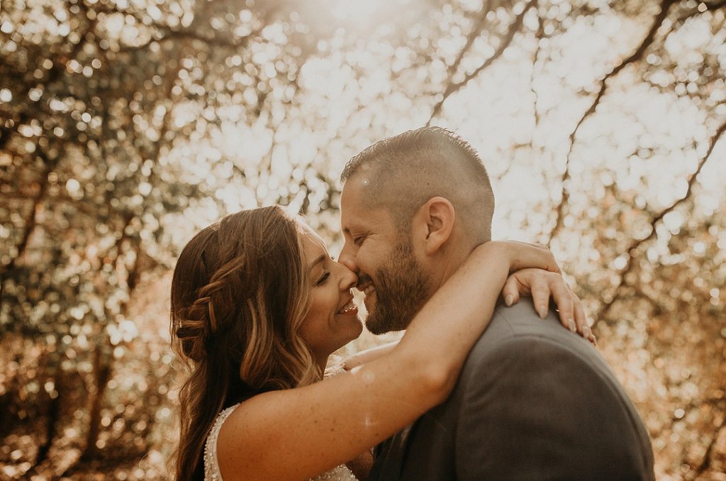 romantic wedding photo