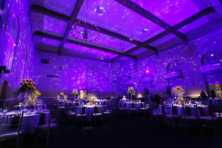 wedding reception lighting