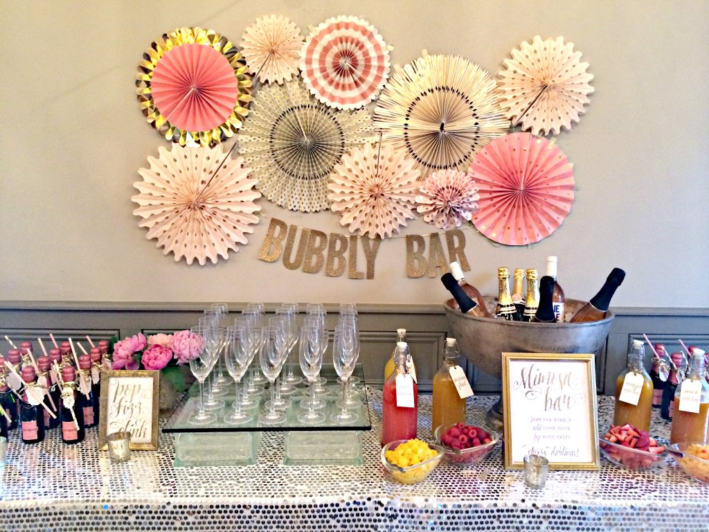 bubbly bar bridal shower