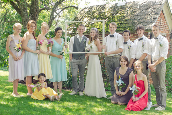 bride groom frame within a frame