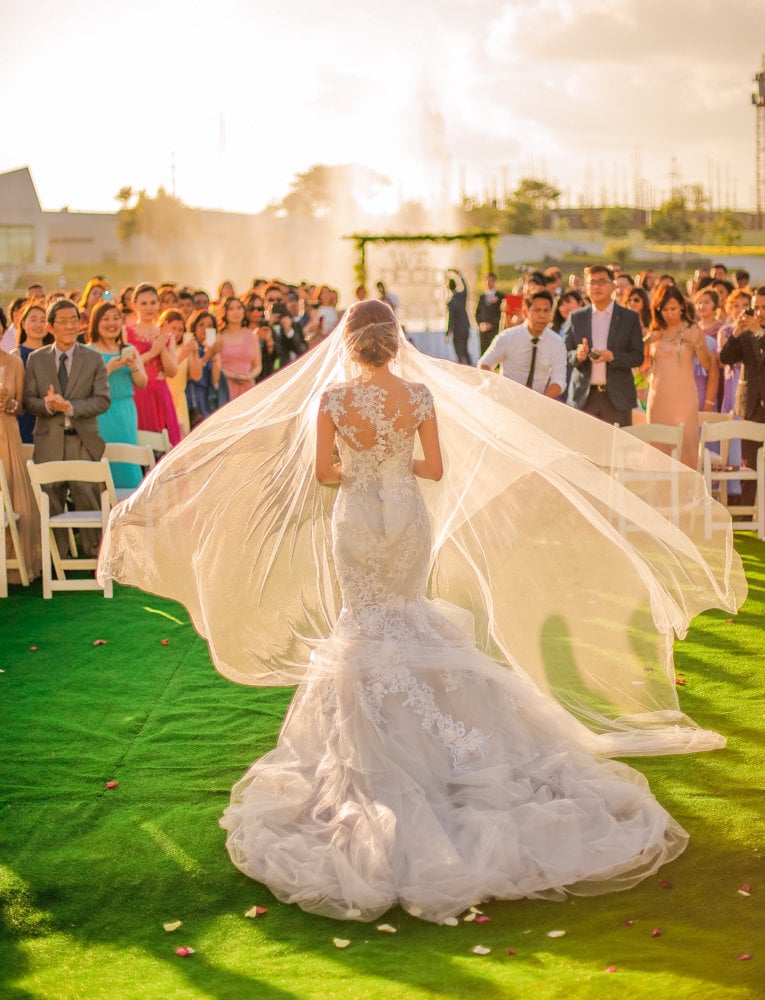 brides entrance at ceremony