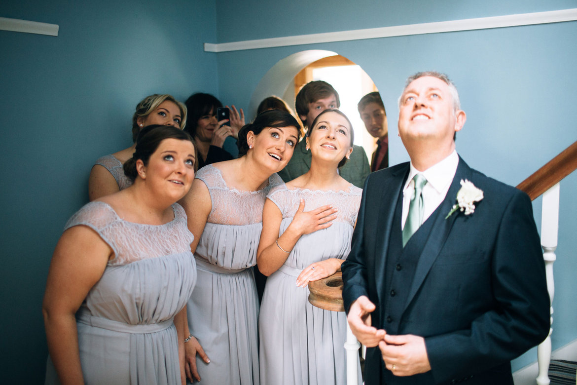 bridesmaids reaction