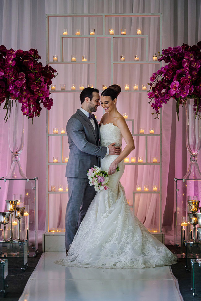 modern candlelit ceremony