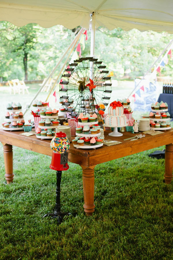 carnival dessert table