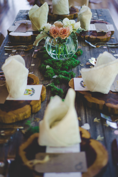 rustic table setting