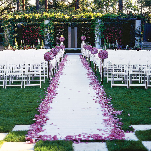 colin cowie ceremony aisle