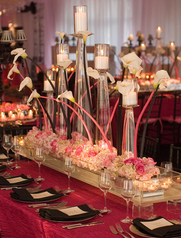 david tutera tall centerpieces