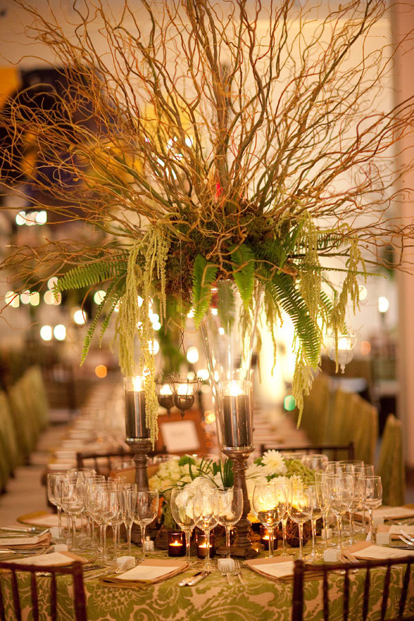 david tutera tall centerpieces