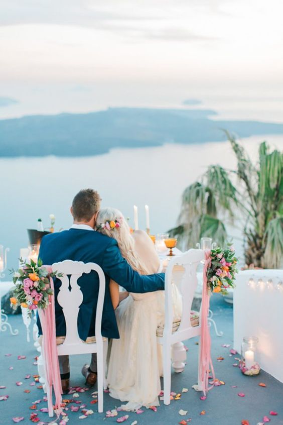 Santorini elopement