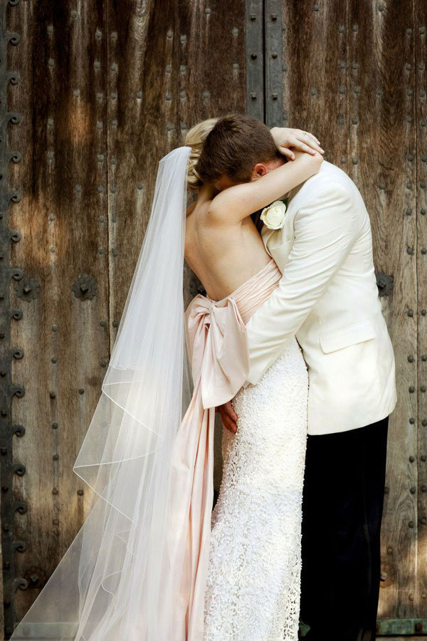 emotional wedding photo