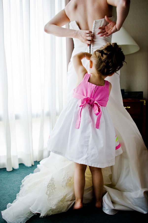 flower girl wedding photo