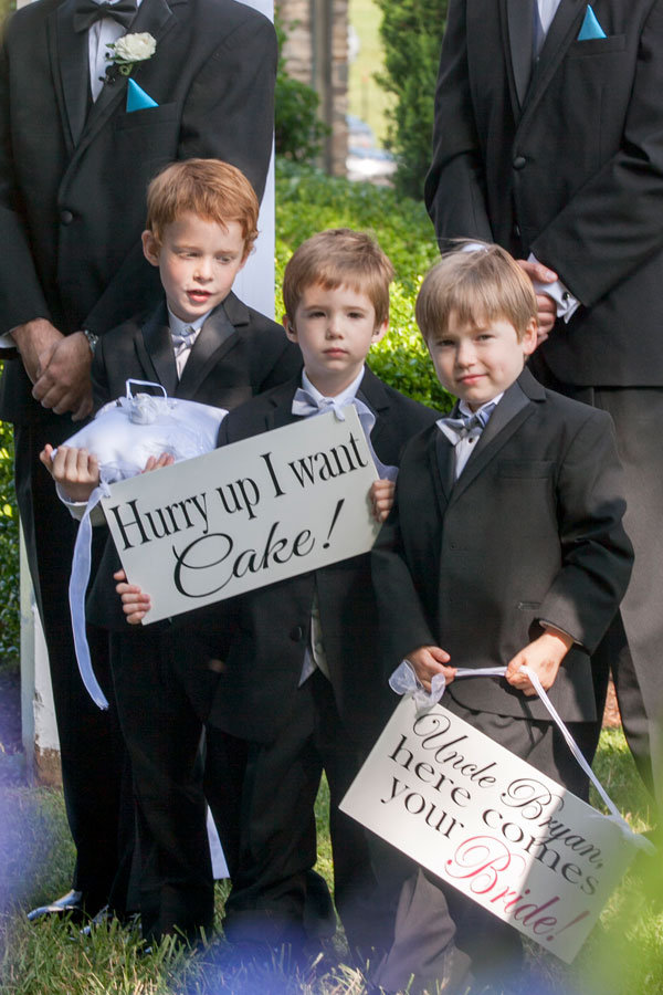 funny ring bearer sign