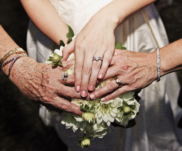 generational wedding photo