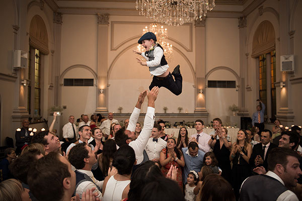 groom tossing ring bearer