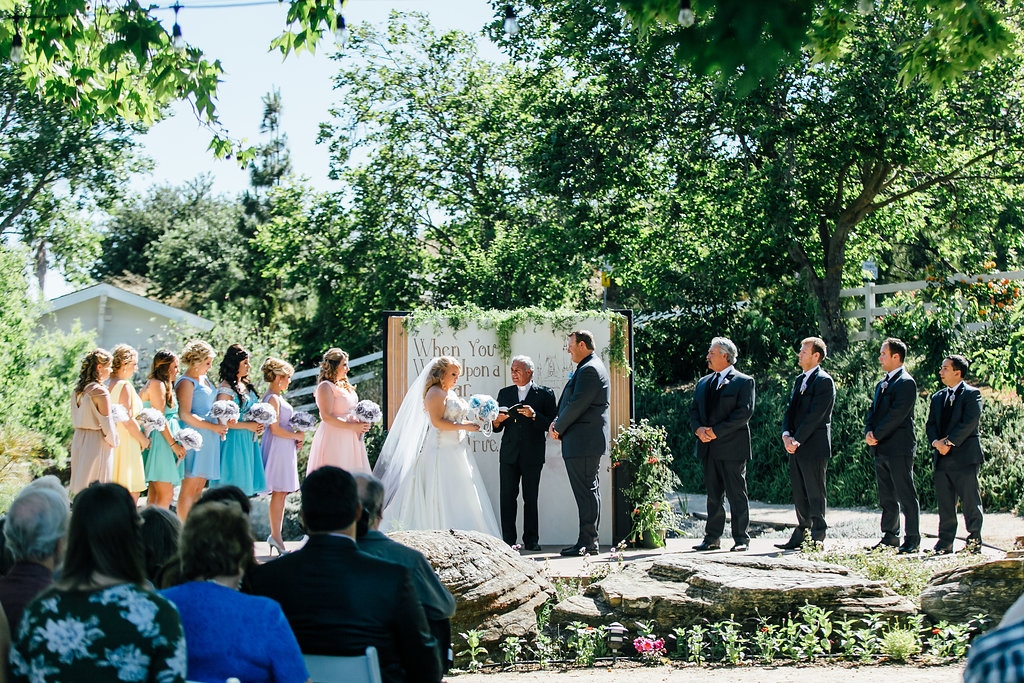 Storybook wedding backdrop