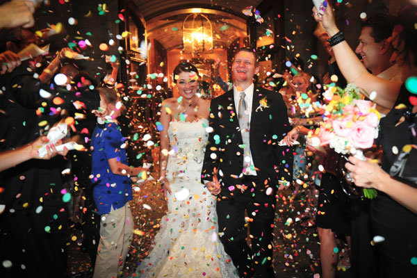 wedding exit confetti