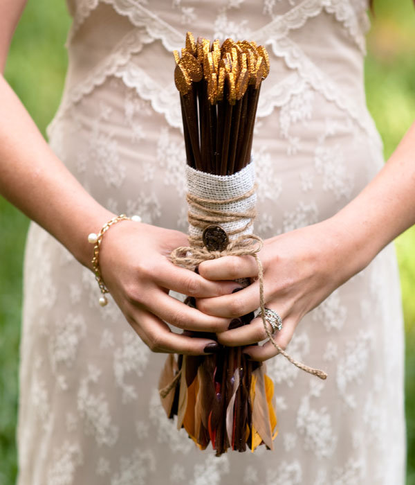 hunger games arrow wedding bouquet