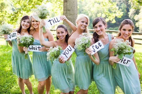 fun bridal party photo