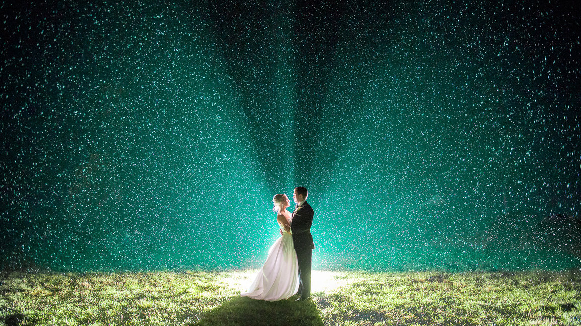 magical wedding photo