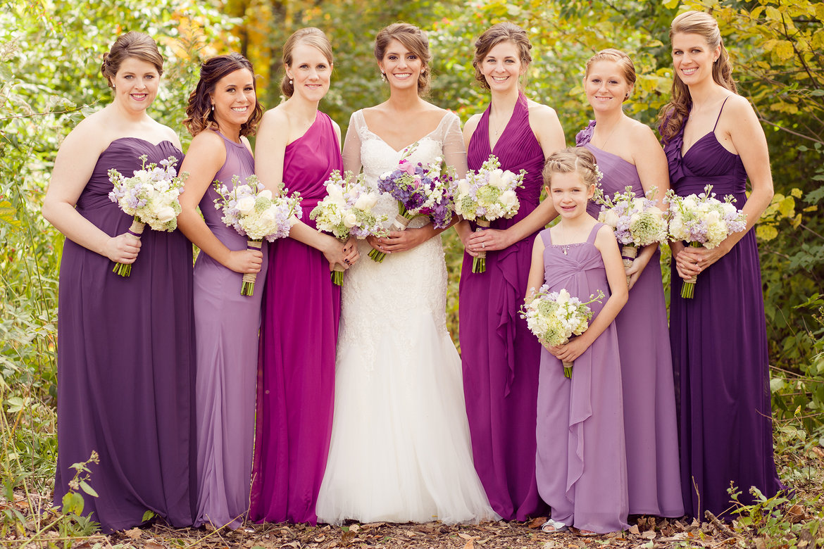 mix and match bridesmaids dresses