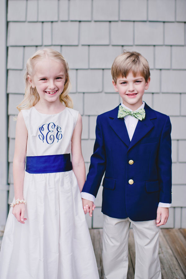 flower girl dress with monogram