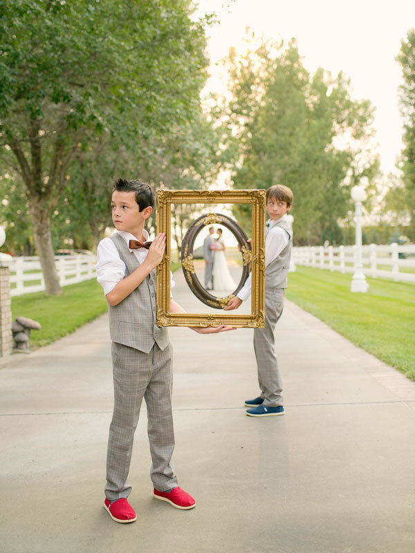 creative wedding photo