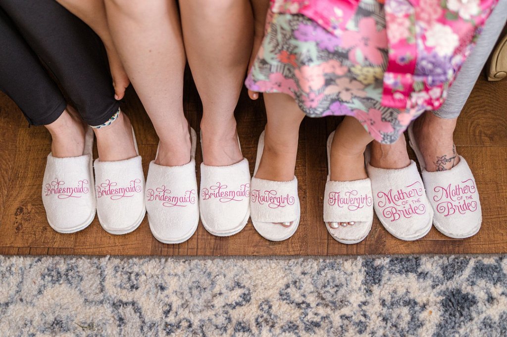 wedding party slippers