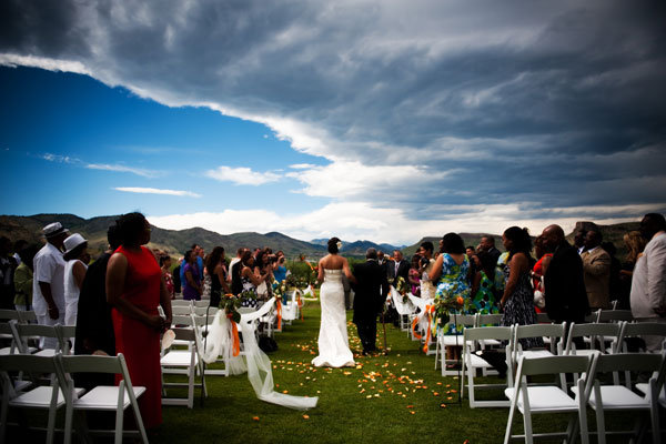 bride walking down aisle