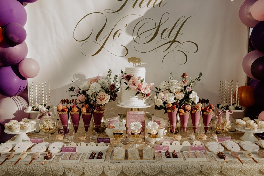 wedding dessert table