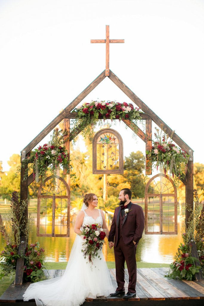 outdoor indoor wedding