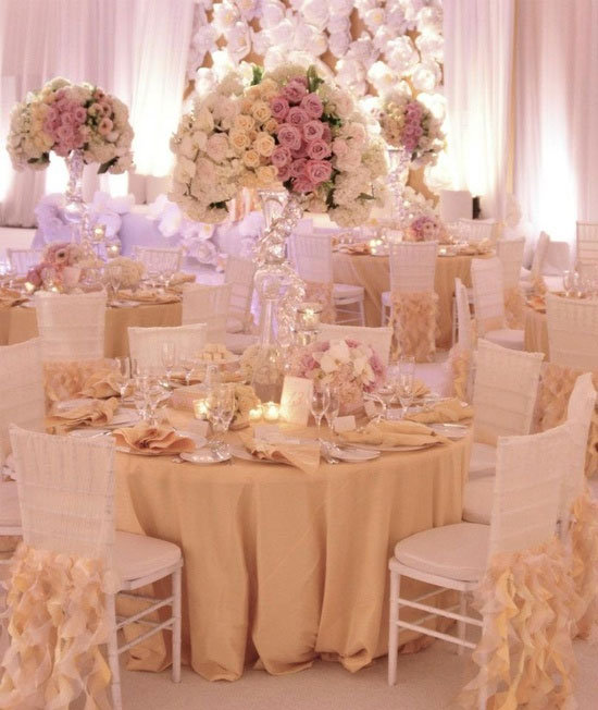 romantic wedding reception