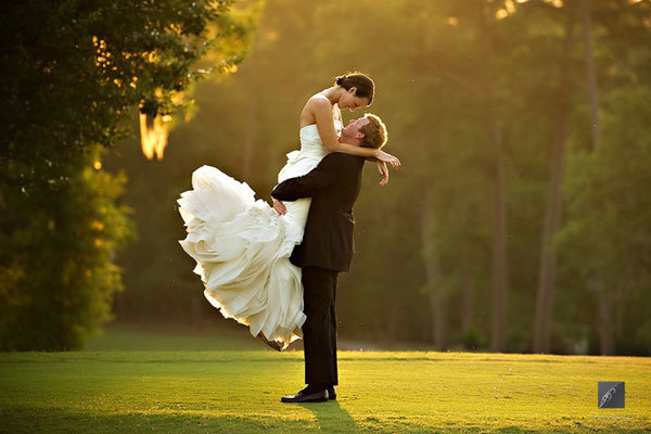 romantic wedding photo