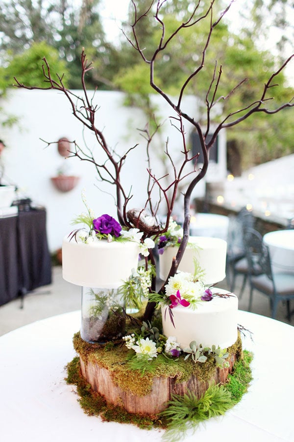 rustic wedding cake