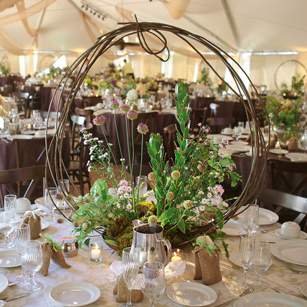 rustic wedding centerpiece