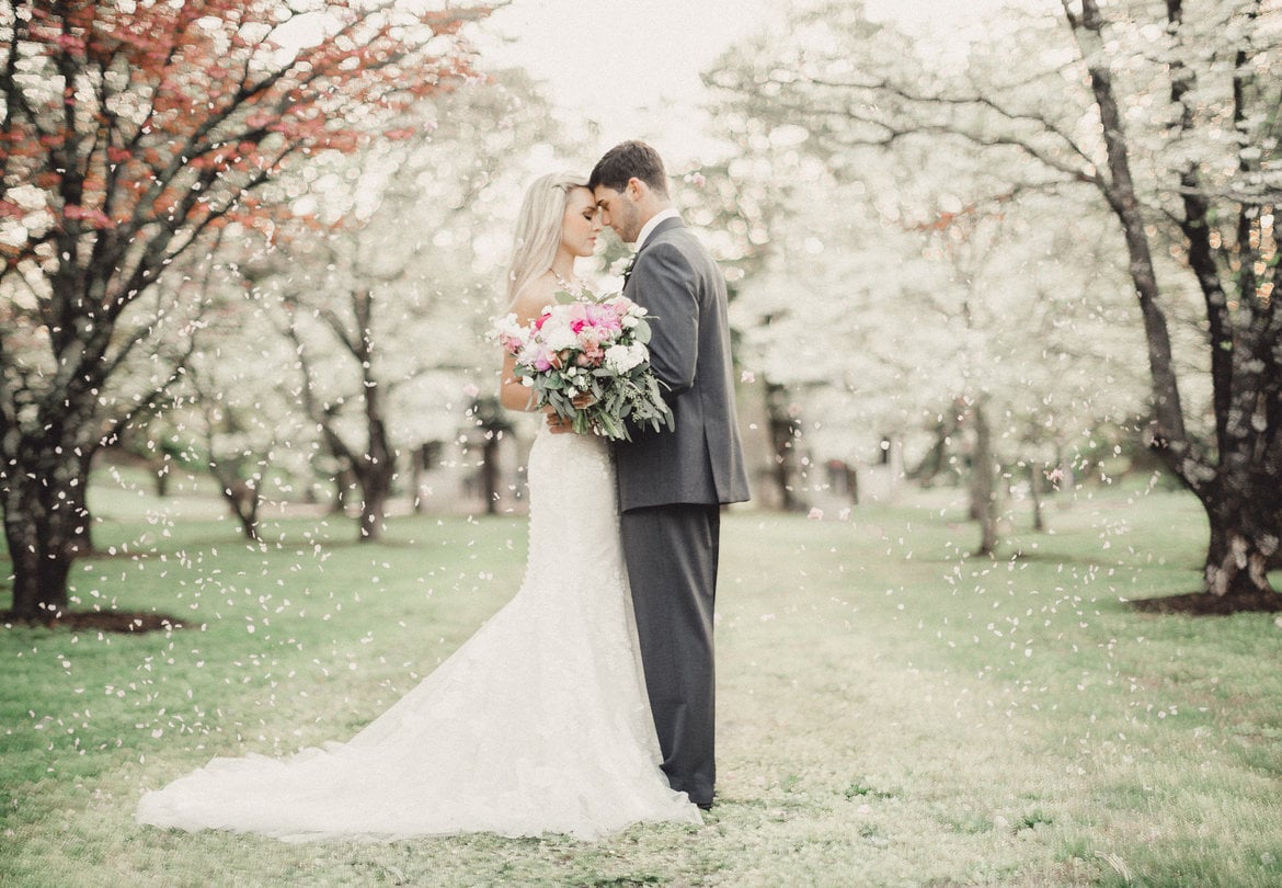 spring wedding photo