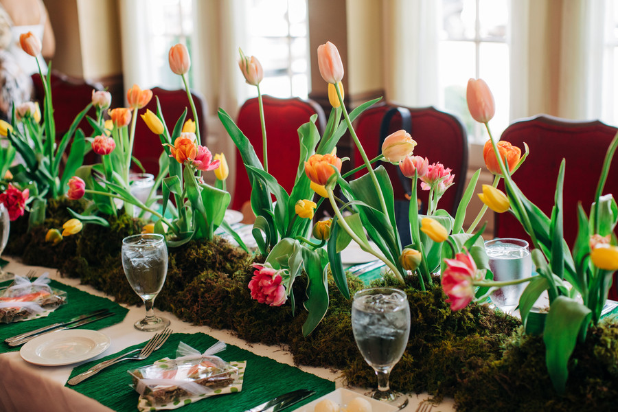 Tulip wedding centerpiece