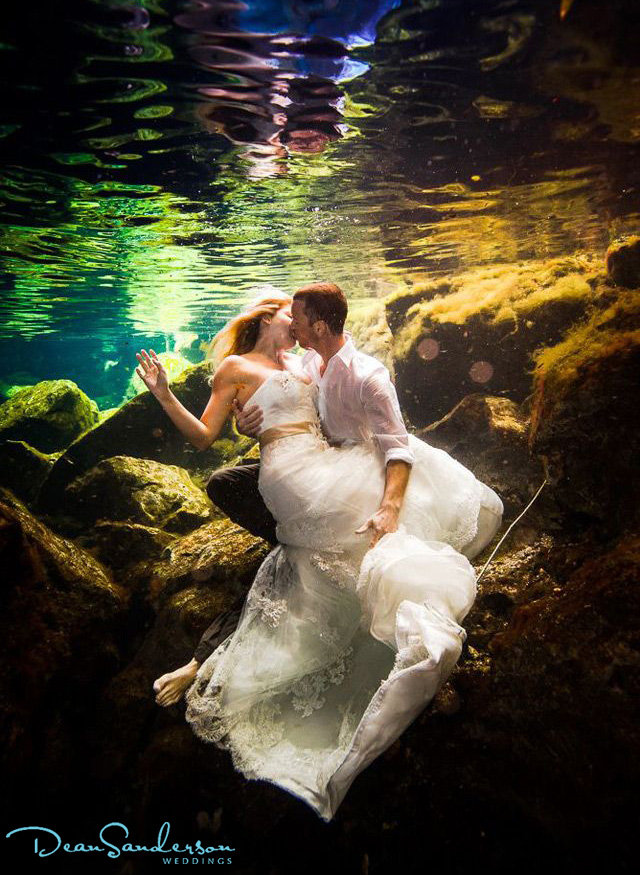 underwater trash the dress