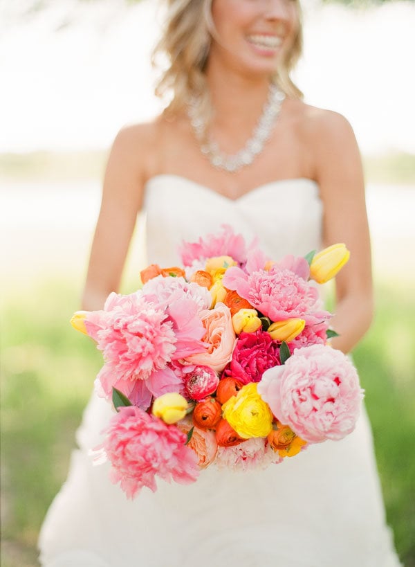 lush outdoor wedding ceremony 