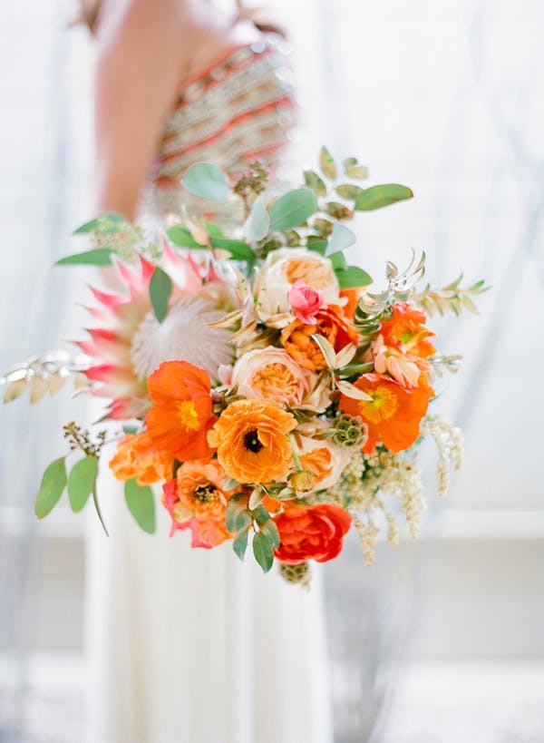 vibrant orange bouquet